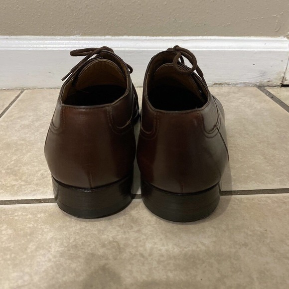 Bally Carillo Men's 8.5 D Black Leather Split-Toe Derby Dress Shoes Italy Made - Picture 3 of 8